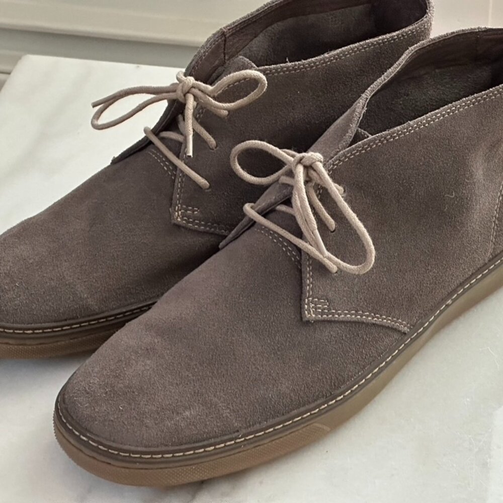 Johnston & Murphy Men's McGuffey Chukka Boots 25-2049 Gray Suede Size 13M